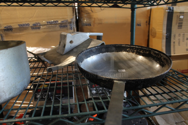 ALL ONE MONEY! Tier Lot of Various Items Including Metal Sauce pans, Pitcher and Skillet. - Image 2 of 3