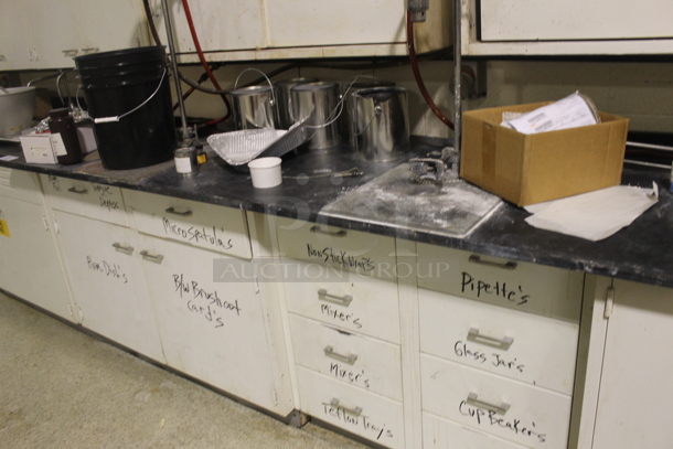 ALL ONE MONEY! Lot of Counter w/ Doors, Drawers and Contents. BUYER MUST REMOVE. - Image 3 of 10