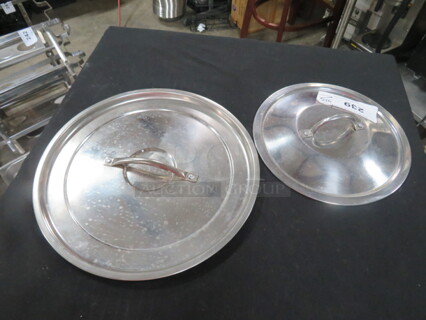Assorted Size SS Lids. 2XBID