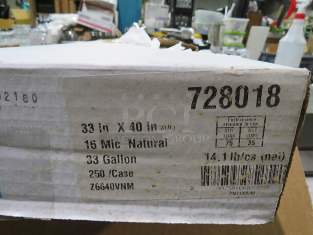One Opened Box Of Monogram 33 Gallon Trash Bags.  - Image 2 of 2
