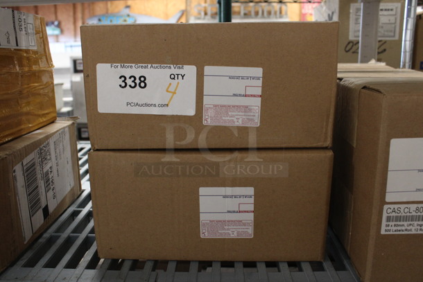 4 BRAND NEW! Boxes of Labels! 4 Times Your Bid!