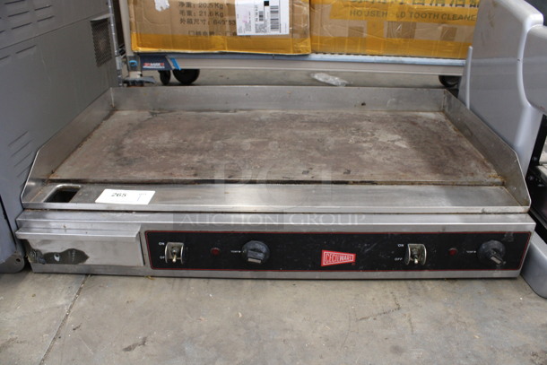 Cecilware Stainless Steel Commercial Countertop Electric Powered Flat Top Griddle. 208-240 Volts, 1 Phase. 36x22x8