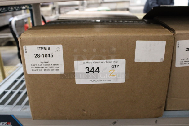 2 BRAND NEW! Boxes of Digi SM90 28-1045 Labels. 2 Times Your Bid!