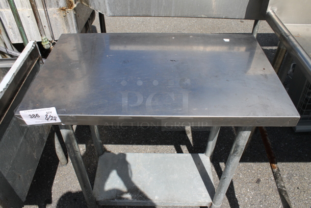 Stainless Steel Commercial Table w/ Metal Under Shelf. - Image 2 of 4