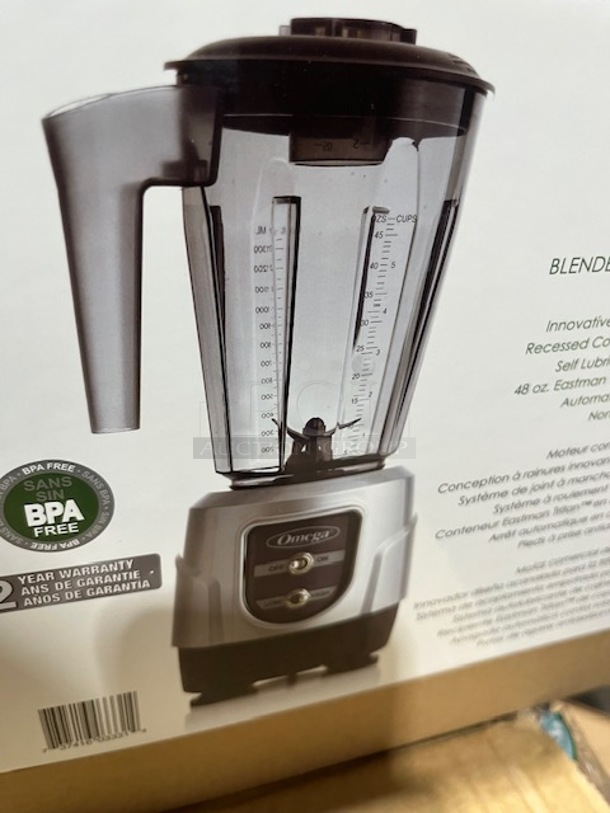 Nice New In the Box! Omega Bar Blender!110-120V Model:BL330S  - Image 3 of 4