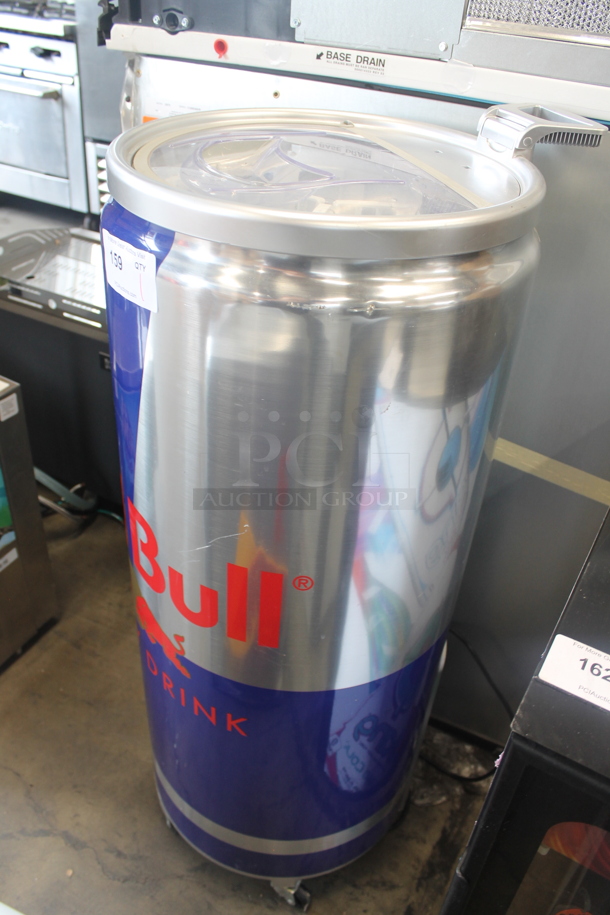 RedBull Metal Portable Cooler on Commercial Casters. - Image 3 of 7