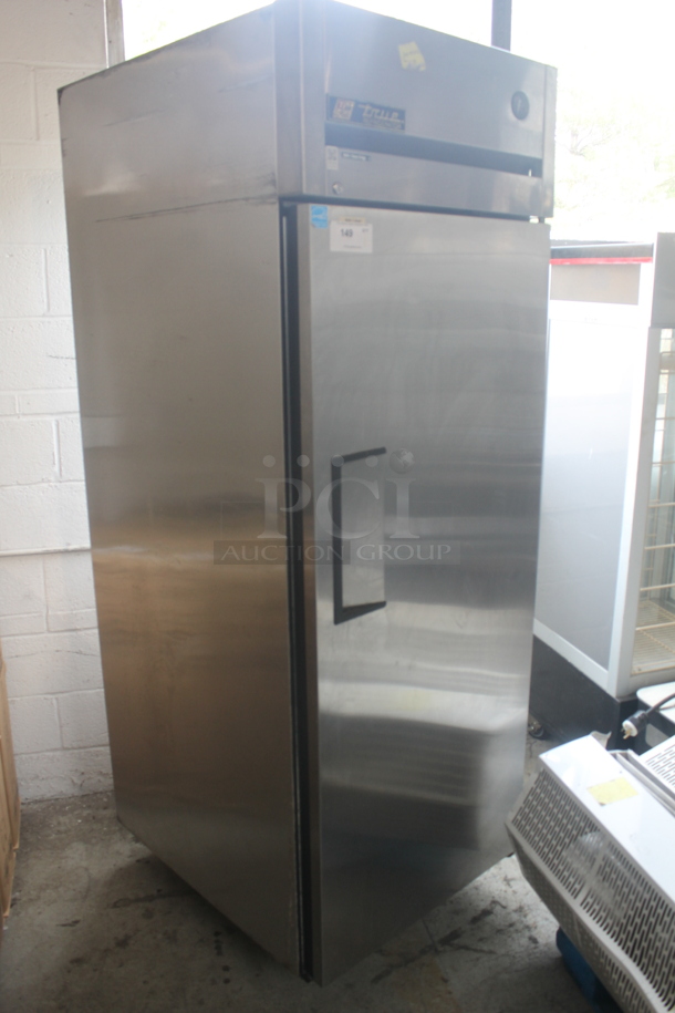 2012 True TG1R-18 Commercial Stainless Steel Single Door Reach In Cooler With  Polycoated Racks. 115V, 1 Phase. Tested and Working! - Image 2 of 5