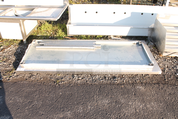 BRAND NEW SCRATCH AND DENT! Stainless Steel Tabletop, Under Shelf and 4 Legs - Image 1 of 2