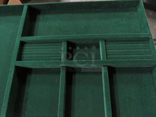 One NEW 27X14 Green Velvet Lined Jewelry Display Box. - Image 2 of 2