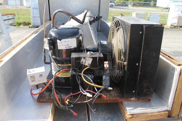 Walk In Box w/ Copeland CR24K6E-PFV-875 208-230 Volts, 1 Phase Compressor and Heatcraft ADT070AK 115 Volt, 1 Phase Evaporator. - Image 3 of 7