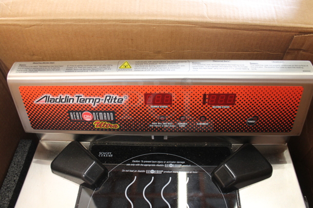 BRAND NEW IN BOX! Aladdin Temp-Rite IND600 Stainless Steel Commercial Countertop Heat on Demand Ultra Warmer. 208 Volts, 3 Phase. Goes GREAT w/ Lot 195!  - Image 4 of 6