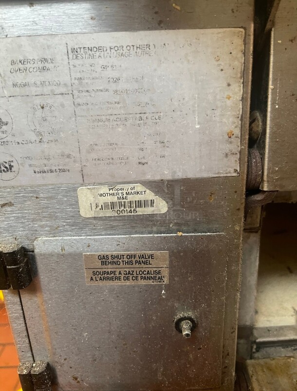 Bakers Pride GP-62 Pizza Oven - Double Deck,  Commercial Natural Gas NSF Tested and Working! - Image 5 of 8