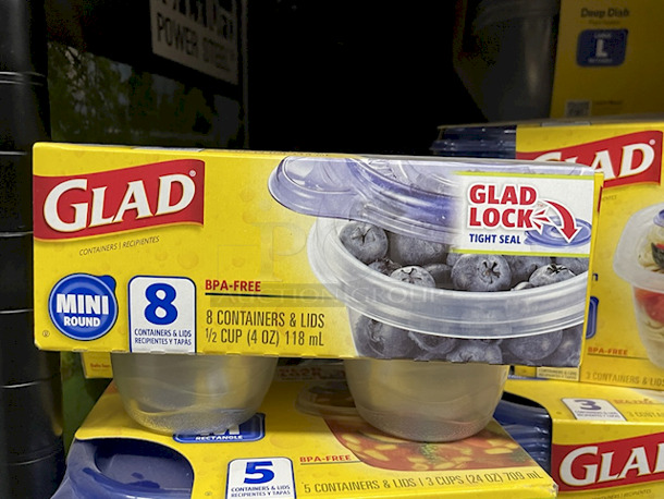 HUGE ALL – FOR – ONE LOT of Glad Storage Sets – Various Sizes, Shapes and Models. 25+ Containers - Image 2 of 10
