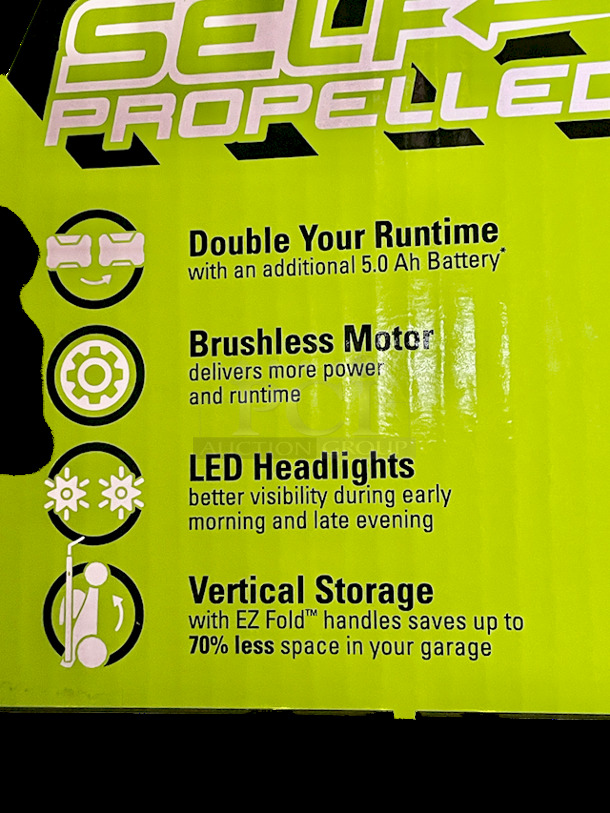 Greenworks Pro 60V 21" Cordless Self-Propelled Lawn Mower w/ 4-in-1 Mowing Capability & Dual-Port Automatic Battery Switchover. Includes Battery & Charger 4x Your Bid - Image 5 of 12