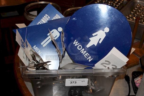 ALL FOR ONE! Lot of Table Numbers and Various Signage.  - Image 2 of 5