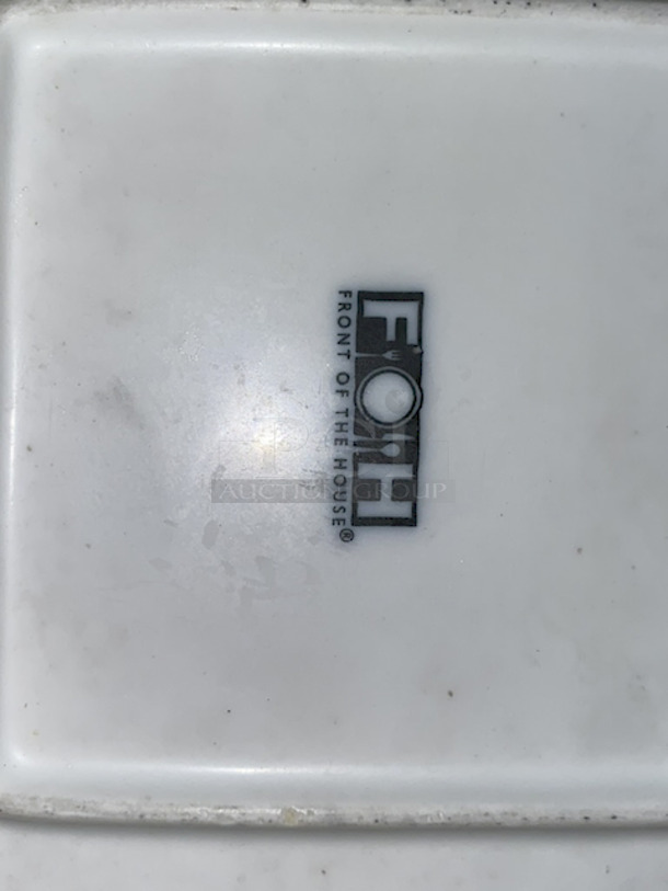 OUTSTANDING!! Front Of The Houser China Square Plates.  10-1/2"x10-1/2" 20x Your Bid - Image 2 of 3