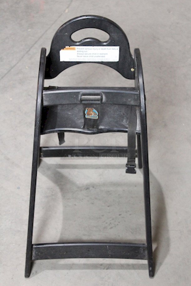 DOUBLE LOT! (2) Koala Kare KB105-02 29 1/2" Stackable High Chair w/ Waist Strap - Polyethylene, Black.
17x22x29-1/2

2x Your Bid. - Image 1 of 6