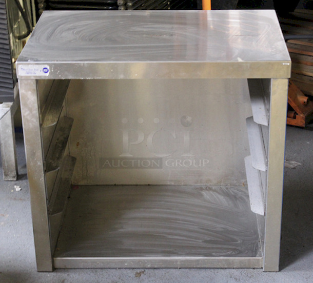West Star Industries Stainless Steel (3) Shelf Sheet Pan/Bun Pan Cabinet Enclosed on Three Sides. 
30-1/2x20-1/4x28