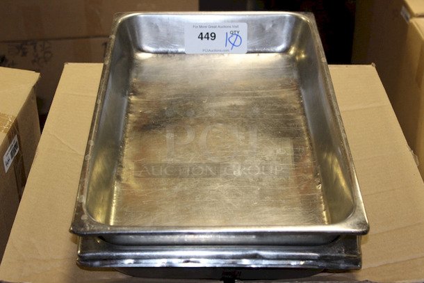 SWEET! 2-1/2" Deep Full Size Hotel Pans, Stainless Steel. 20-3/4x12-3/4x2-1/2 10x Your Bid - Image 1 of 1