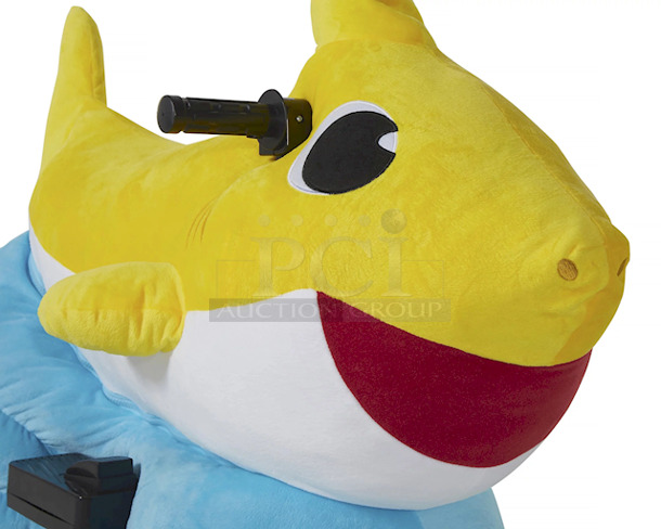 Baby Shark 6 Volt Plush Ride-On by Dynacraft. Plays Baby Shark theme song - Image 6 of 10