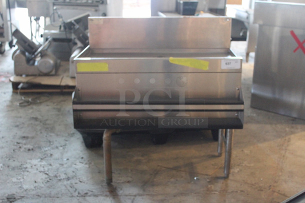 SUPERB! Glastender DBA-36 Underbar Drainboard With Speed Rail, Freestanding - 36"W x 19"Dx37".
Originally Connected to #626, No Left Side Legs. - Image 2 of 4