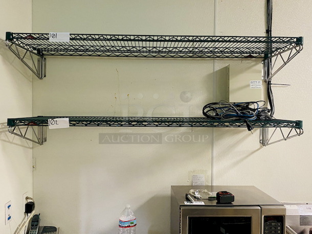 NICE! Set of 2 Metro Wire Wall Shelves With Mounting Brackets. 

60x18

2x Your Bid - Image 3 of 6