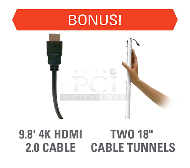 Sanus Vuepoint Full-Motion TV Wall Mount For TVs 42"-86" Up To 125lbs. Includes 9.8ft 4K HDMI Cable + 2 18" Cable Tunnels - Image 3 of 3