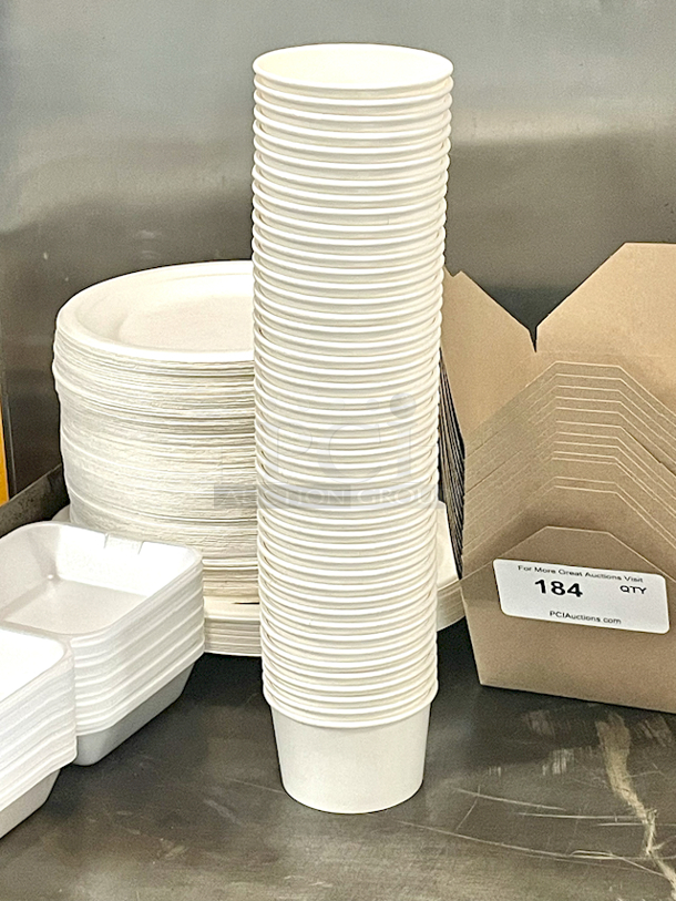 HUGE LOT!! Single Use To Go Food Containers.  - Image 7 of 8