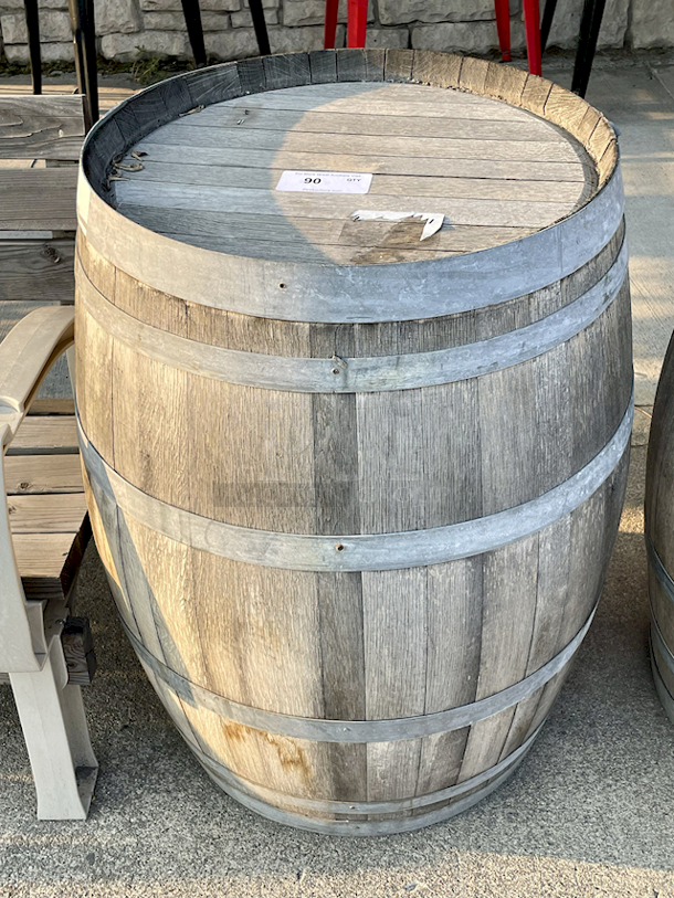 VERY NICE!! Ste Michelle Wine Estates Oak Wine Barrel. - Image 1 of 1
