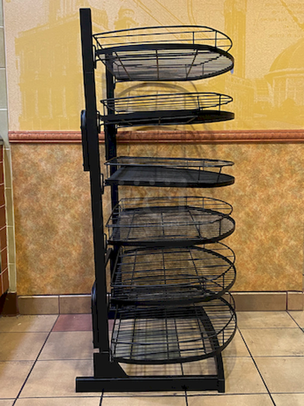AMAZING! Oval Wire Merchandiser Rack. 
35x23x53-1/2 - Image 5 of 5