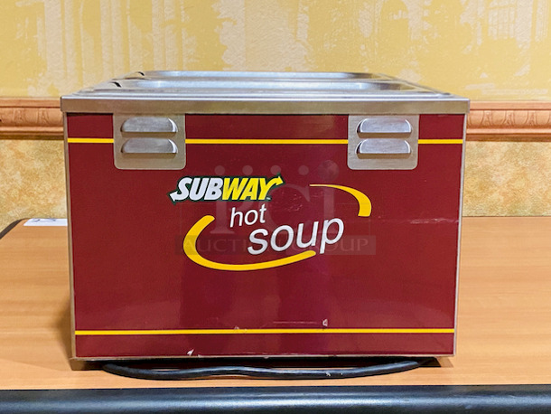 SWEET! Nemco 6130-Sub Countertop Food Warmer - Wet w/ (2) Pan Wells, 120v. 

Fractional Food Warmer, dual-well, accepts 1/3 size or (2) 1/6 size pans (not included), stamped water-fill line, independent thermostat controls per well, insulated exterior, stainless steel construction, 120v/60/1-ph, 1100 watts, 9.2 amps, NEMA 5-15P

17x16-1/4x10-1/2 - Image 3 of 6