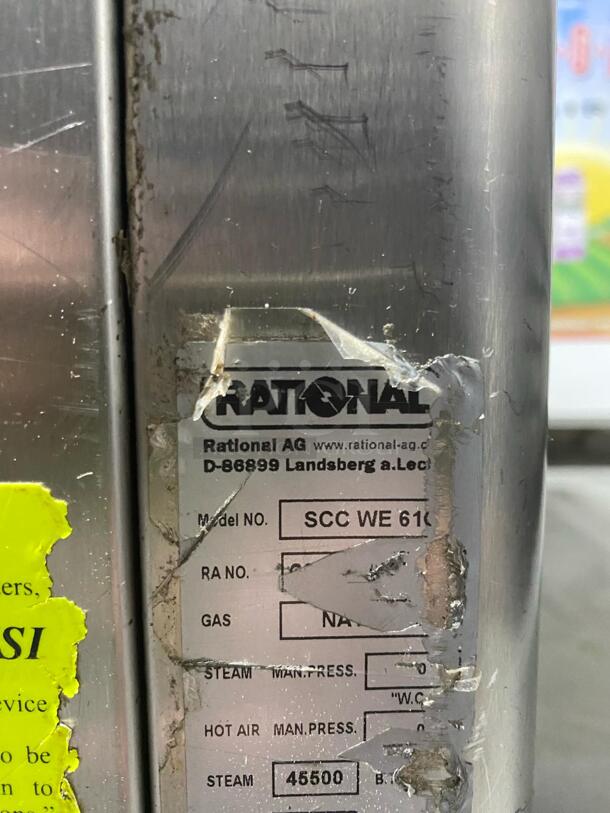 RATIONAL SCC-WE610 Self Cooking Center Self Cleaning Touch Screen Commercial Combi Oven  - Image 5 of 5