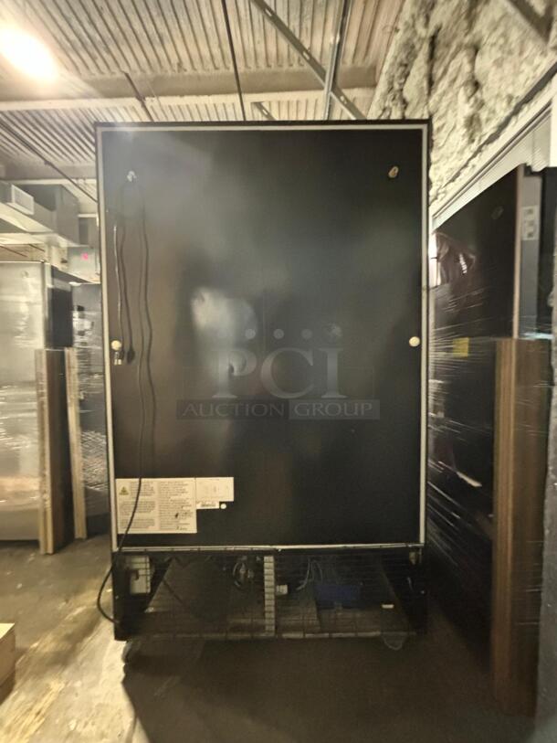 Dukers DSM-40SR Commercial Glass Sliding 2-Door Merchandiser Refrigerator in Black
 - Image 6 of 6