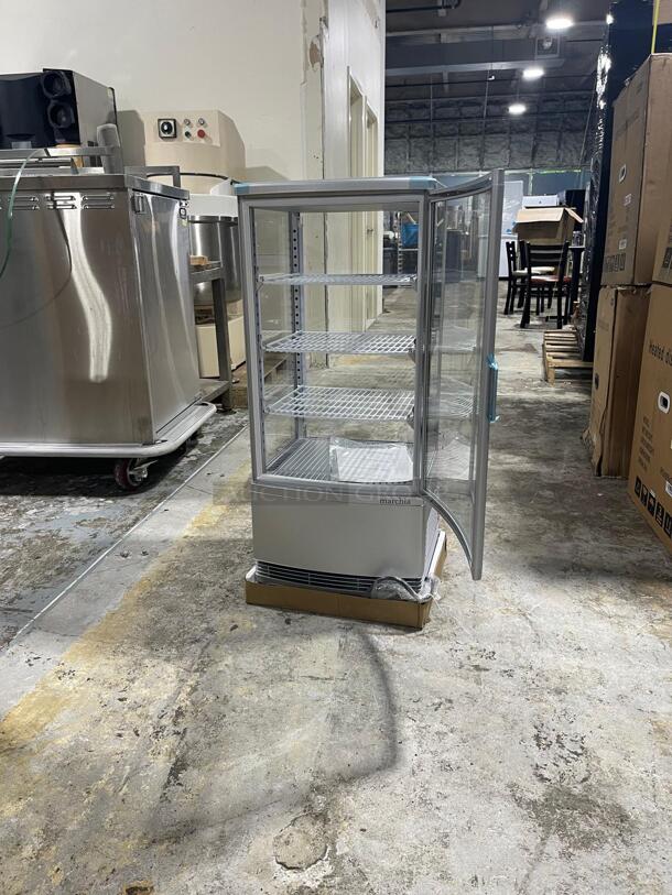 Brand New Marchia MDC78S Silver Countertop Refrigerated Glass Display Case with LED Lighting
 - Image 5 of 5