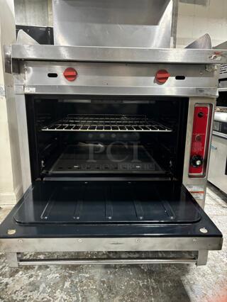 vulcan 36 inch oven with griddle top