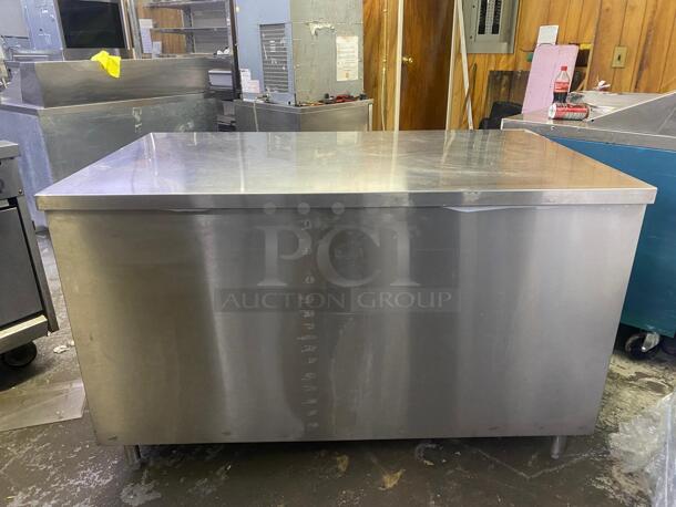 custom cool hot hold heated cabinet worktop table  - Image 3 of 4