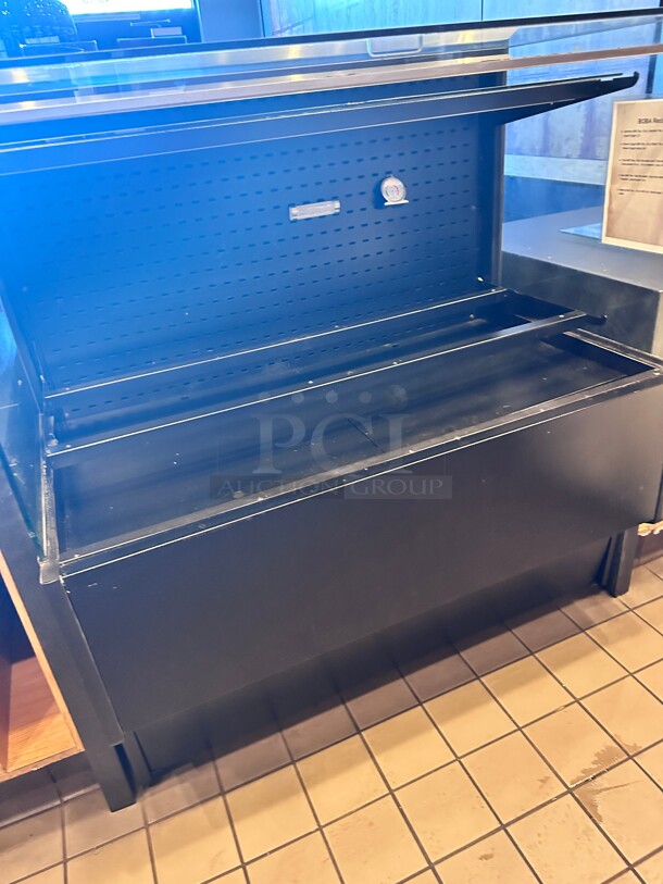 Late Model Commercial 48 inch Black Vertical Air Curtain Merchandiser - 115V Tested and Working - Image 5 of 6