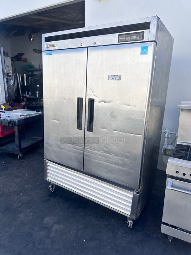 Turbo Air S49R 42.69 CuFt Commercial Refrigerator With 2 Solid Doors 115 Volt Working - Image 5 of 7