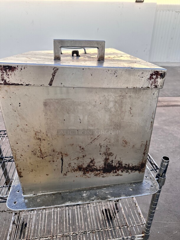 Charcoal Storage and Moving Stainless Steel Secure Box With Lock - Image 3 of 7