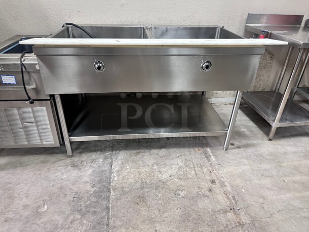 Commercial Heavy Duty Eclectic Steam Table 220 Volt 1 Phase Tested and Working - Image 5 of 9