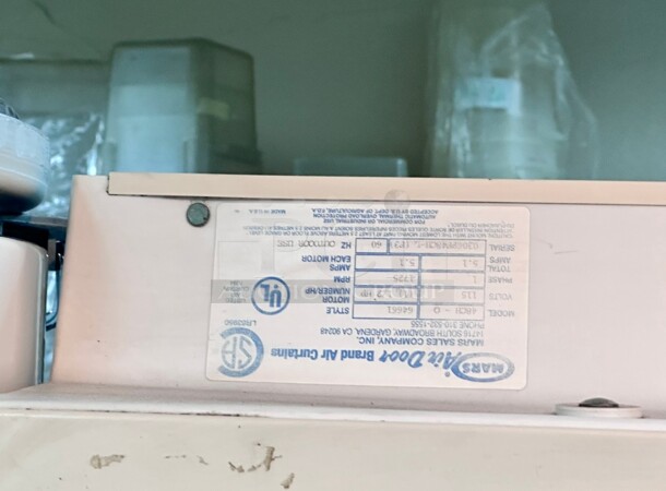 Working Mars 48CH-O inch High Velocity Series 2 Air Curtain, for 48 inch wide door, 115 Volt - Image 4 of 7