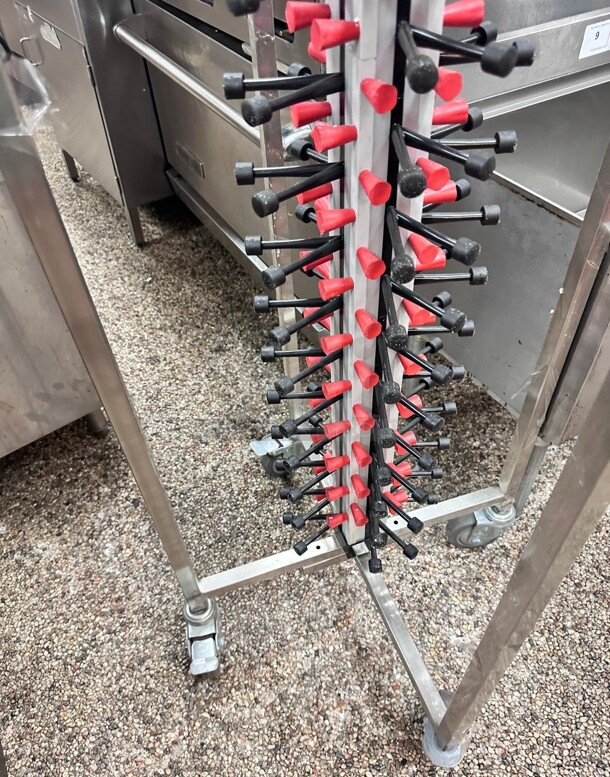 New Plate Mate PM84-120 Mobile Plate Rack Holds 84 Plates 73 1/2H On Casters - Image 2 of 8