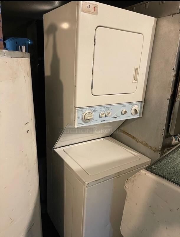 Working Kenmore Heavy Duty Commercial Washer And Dryer Stack 120 Volt  - Image 2 of 6