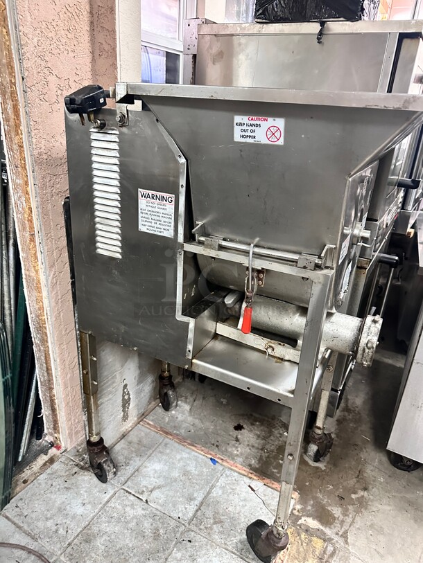 Hollymatic 175 Commercial Mixer Meat Grinder 5 HP 220v/3Ph Tested and Working! - Image 6 of 9