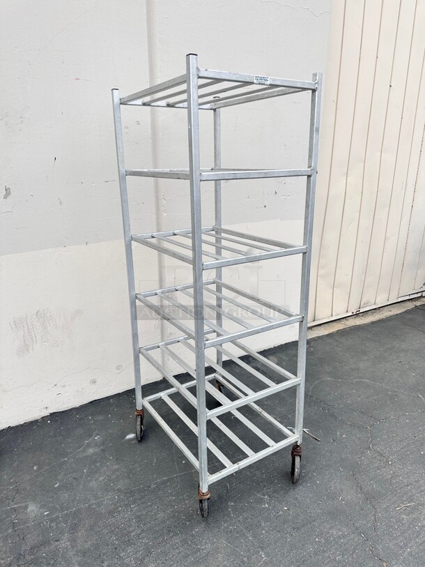 New Age 1251 66 inch H Stationary Can Rack On Casters  - Image 1 of 7