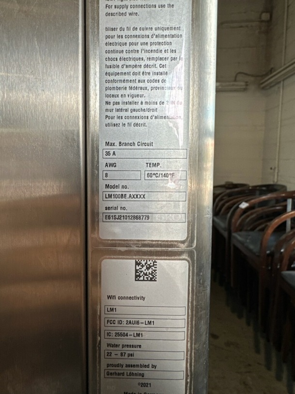 2 2020/2021 Rational LM100BE.A iCombi Pro Stainless Steel Commercial Electric Powered Combi Convection Ovens w/ View Through Doors and Metal Oven Rack on Commercial Casters. 208/240 Volts. 2 Times Your Bid! - Image 9 of 12