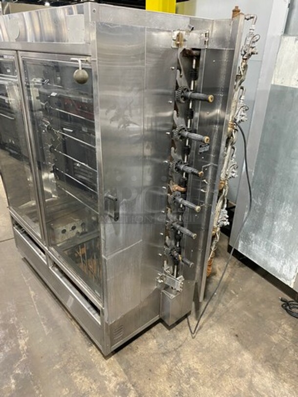 GREAT! Commercial Gas Powered Rotisserie Machine! With View Through Front Access Door! All Stainless Steel! - Image 2 of 8