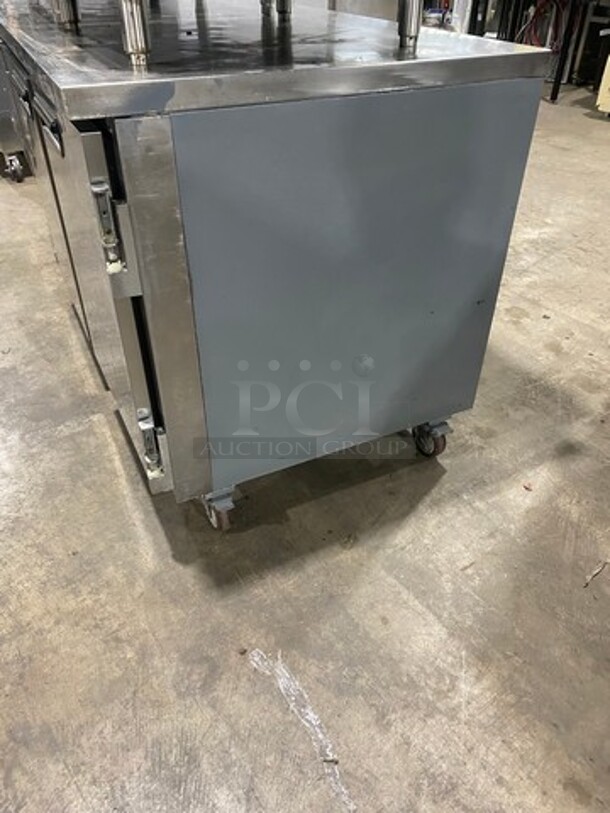 Leader Commercial 3 Door Undercounter/ Work Top Cooler! All Stainless Steel! On Casters! Model: LB72S/C SN: GY02S2505 115V 60HZ 1 Phase - Image 3 of 8