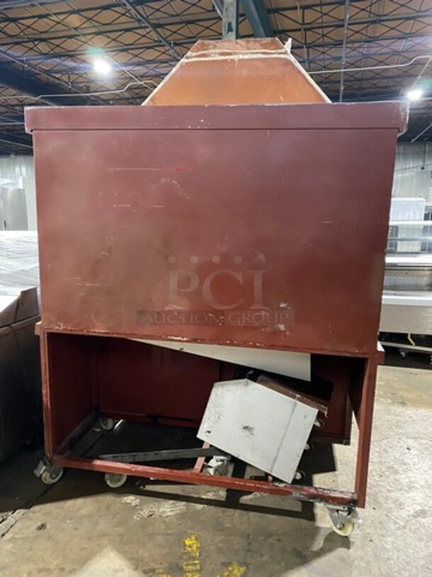 AWESOME! MUST HAVE! LATE MODEL! 2022 Sacar Forni Commercial Wood-Fired Rotisserie Oven! With Copper Panel! Metal With Refractory Bricks! WORKING WHEN REMOVED! Model: DRAGO84 SN: 3851320622 - Image 3 of 12