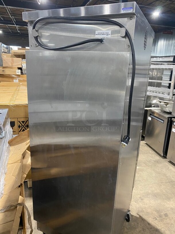 NICE! Winston Cvap Stainless Steel Commercial 2 Split Door Reach In Warming Holding Cabinet on Commercial Casters! - Image 3 of 9